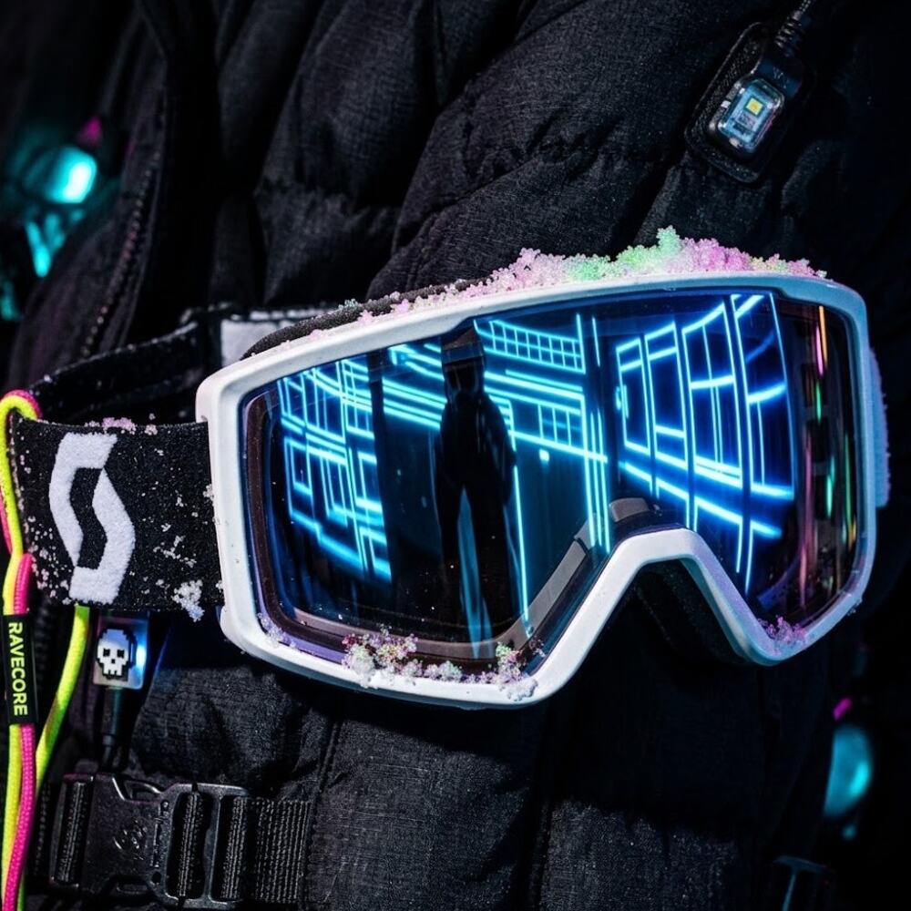 SCOTT Women's Snow Goggles Factor Pro NWT Cyber Y2K Gorpcore Snowcore Rave